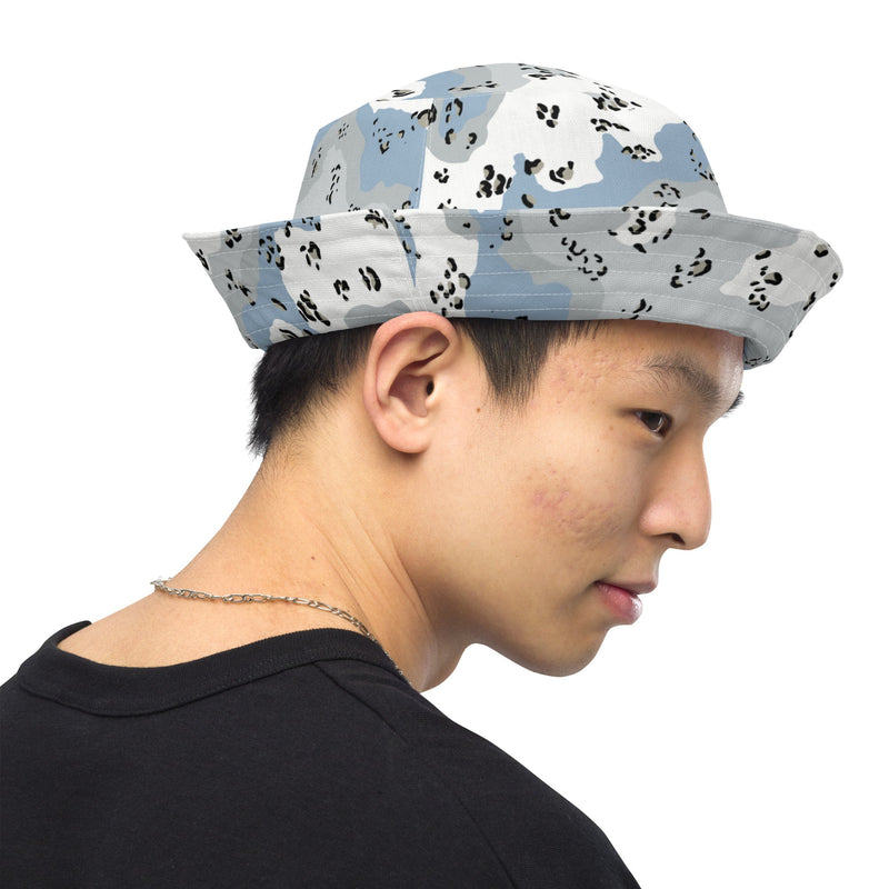 Chocolate Chip Polar Ice CAMO Reversible Bucket Hat
