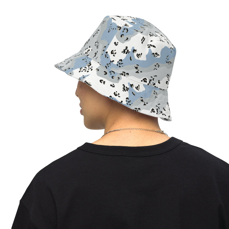 Chocolate Chip Polar Ice CAMO Reversible Bucket Hat - XS