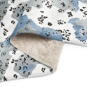 Chocolate Chip Polar Ice CAMO Sherpa Blanket