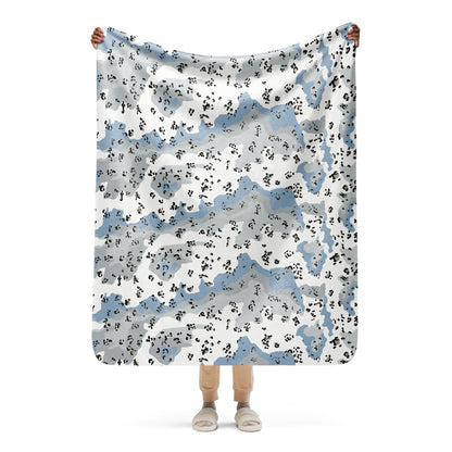 Chocolate Chip Polar Ice CAMO Sherpa blanket - 50″×60″ - Blankets
