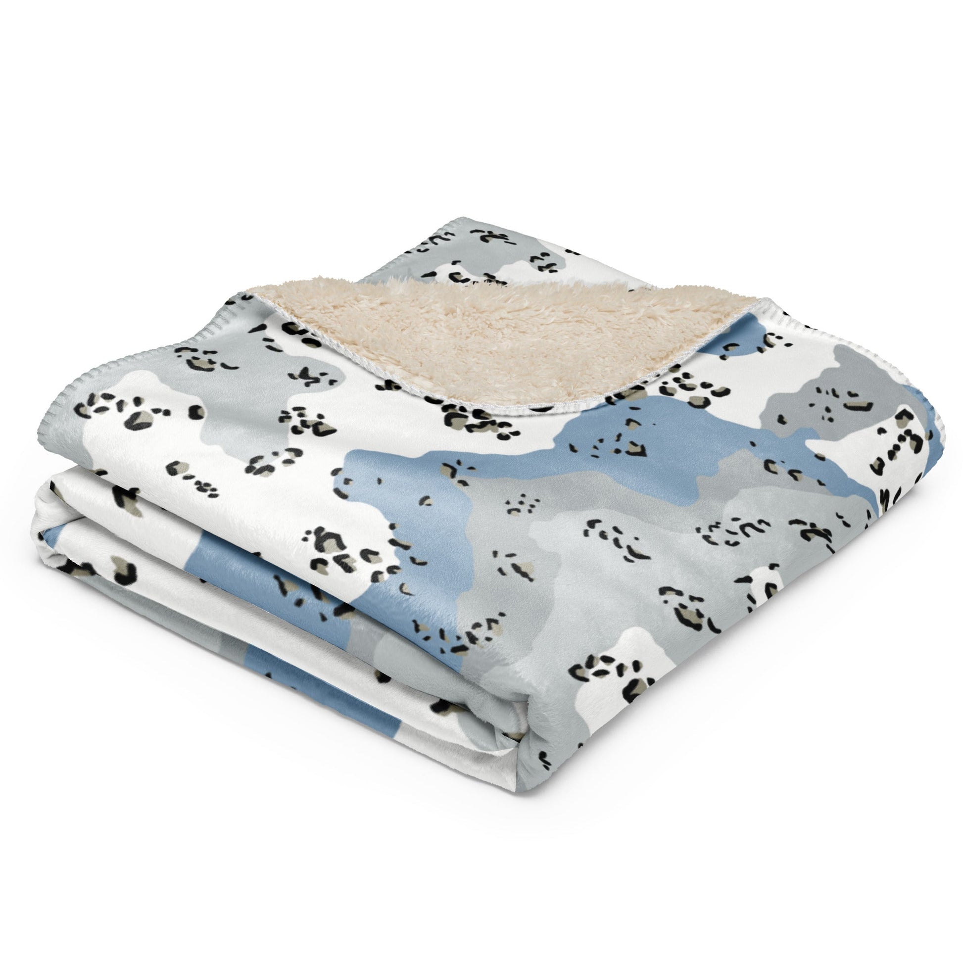 Chocolate Chip Polar Ice CAMO Sherpa blanket - Blankets