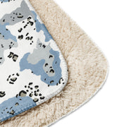 Chocolate Chip Polar Ice CAMO Sherpa Blanket