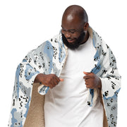 Chocolate Chip Polar Ice CAMO Sherpa Blanket