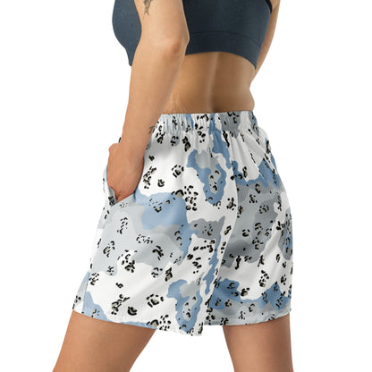 Chocolate Chip Polar Ice CAMO Unisex Athletic Long Shorts