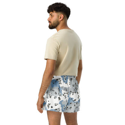 Chocolate Chip Polar Ice CAMO Unisex Athletic Shorts