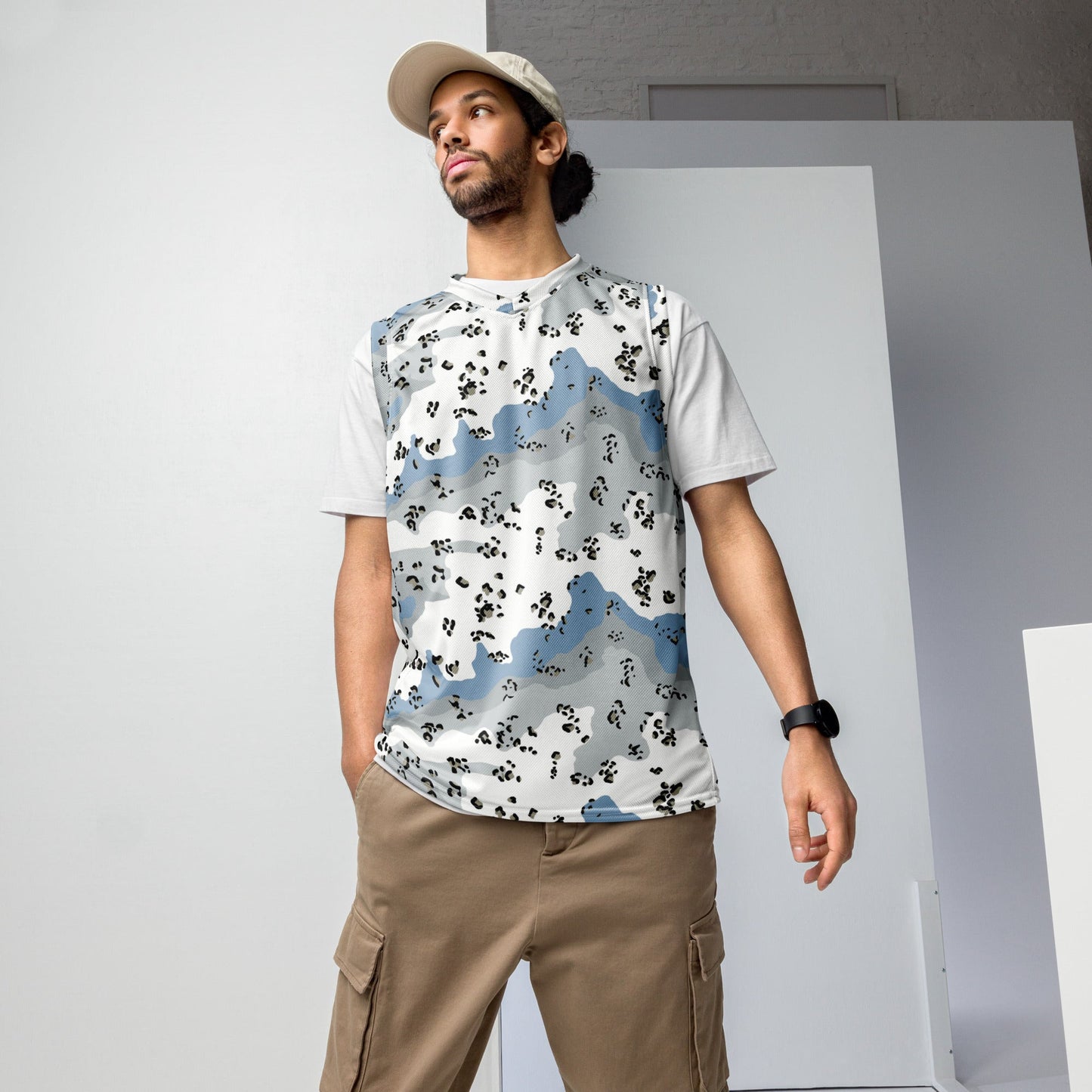 Chocolate Chip Polar Ice CAMO Unisex Basketball Jersey - 2XS