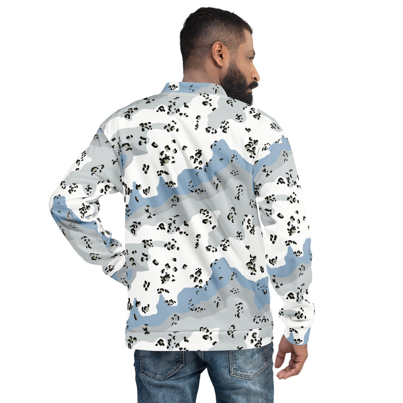 Chocolate Chip Polar Ice CAMO Unisex Bomber Jacket