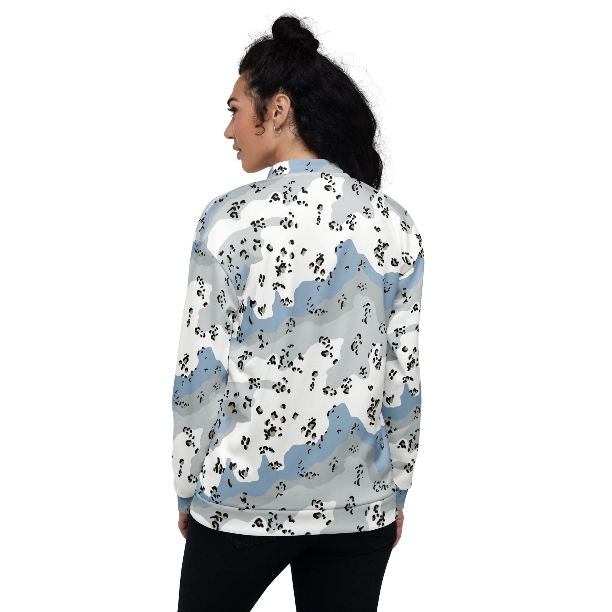 Chocolate Chip Polar Ice CAMO Unisex Bomber Jacket - Jackets