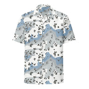 Chocolate Chip Polar Ice CAMO Unisex Short-Sleeve Button Shirt - Button-Up