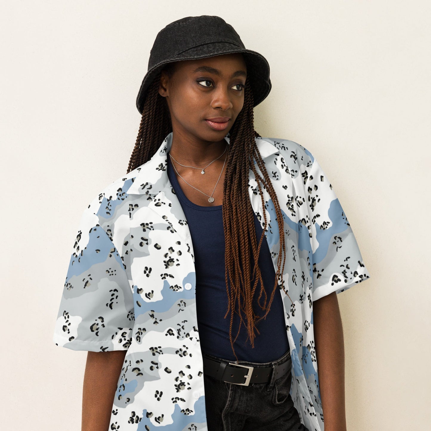 Chocolate Chip Polar Ice CAMO Unisex button shirt - Button Shirts