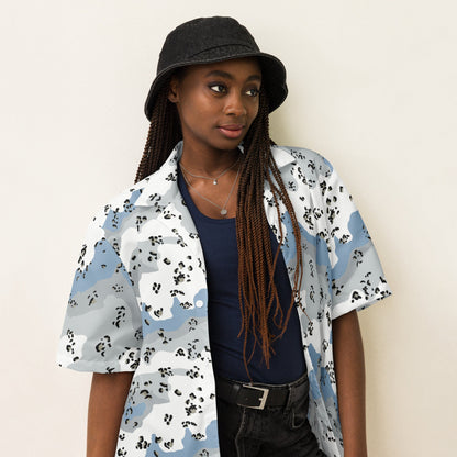 Chocolate Chip Polar Ice CAMO Unisex button shirt - Button Shirts