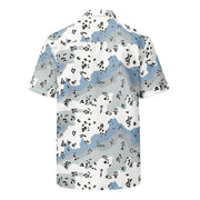 Chocolate Chip Polar Ice CAMO Unisex Short-Sleeve Button Shirt - Button-Up