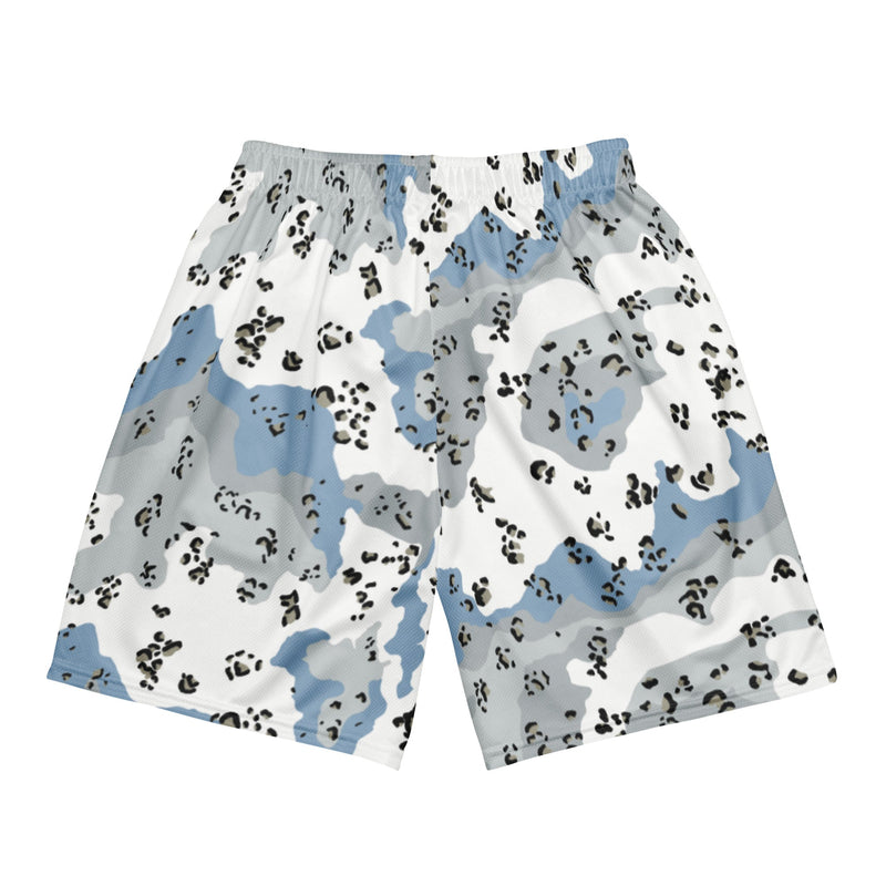 Chocolate Chip Polar Ice CAMO Unisex Mesh Shorts