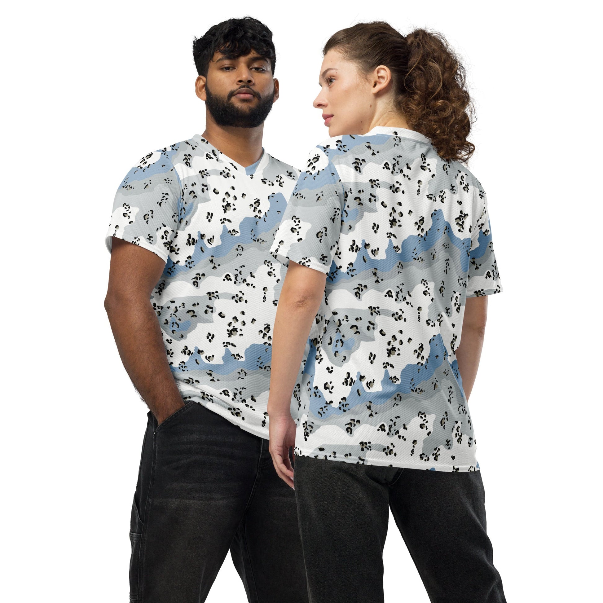 Chocolate Chip Polar Ice CAMO unisex sports jersey - 2XS - Sports Jerseys