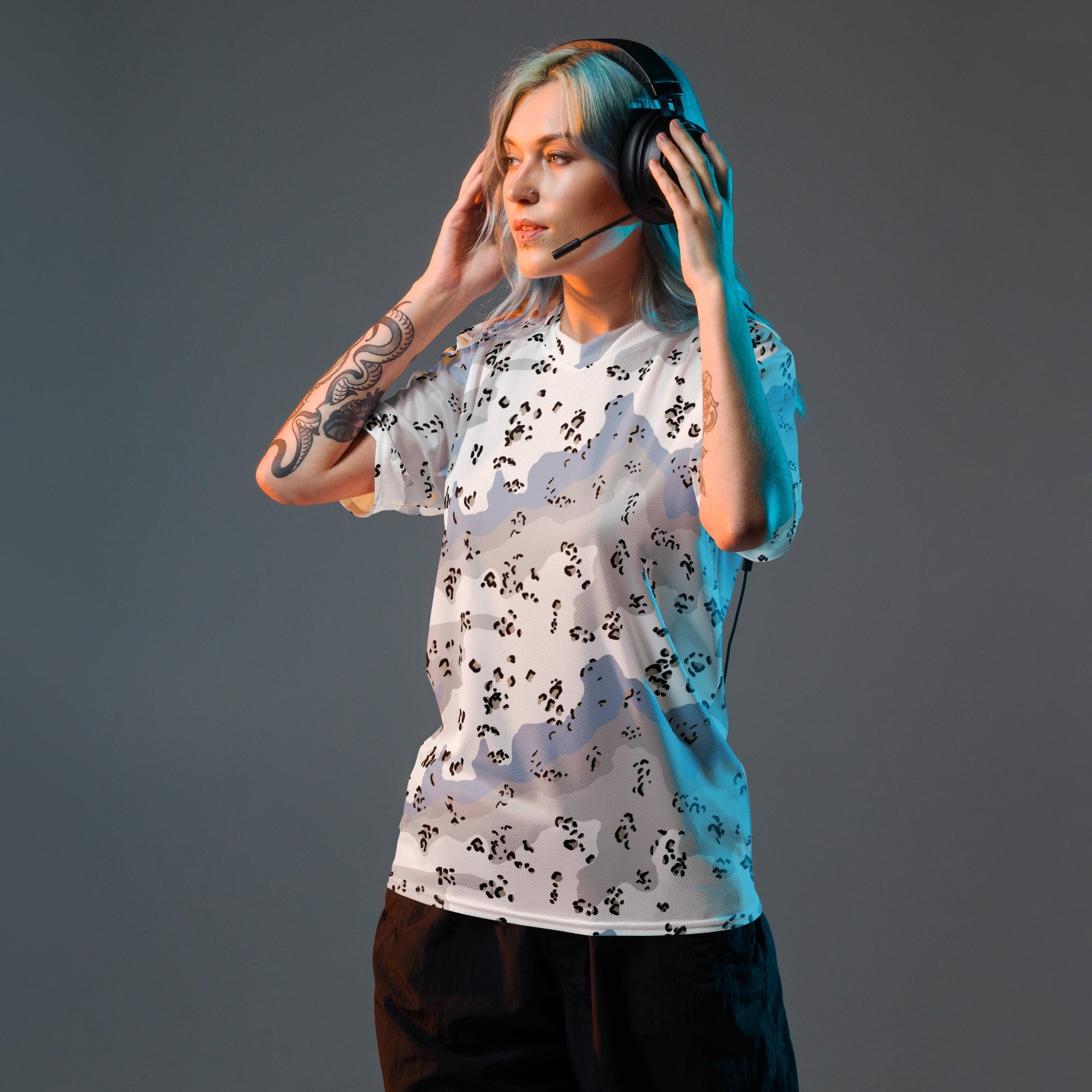 Chocolate Chip Polar Ice CAMO unisex sports jersey - Sports Jerseys