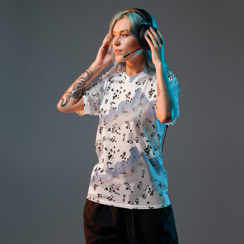 Chocolate Chip Polar Ice CAMO Unisex Sports Jersey