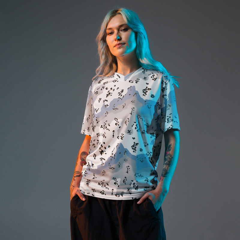 Chocolate Chip Polar Ice CAMO Unisex Sports Jersey