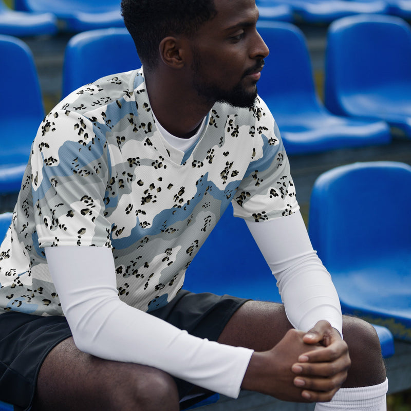 Chocolate Chip Polar Ice CAMO Unisex Sports Jersey