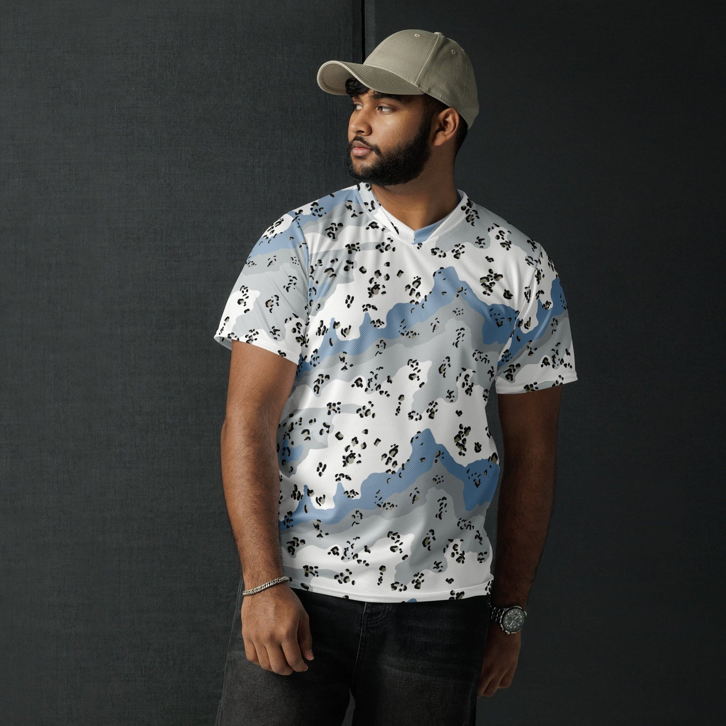 Chocolate Chip Polar Ice CAMO unisex sports jersey - Sports Jerseys