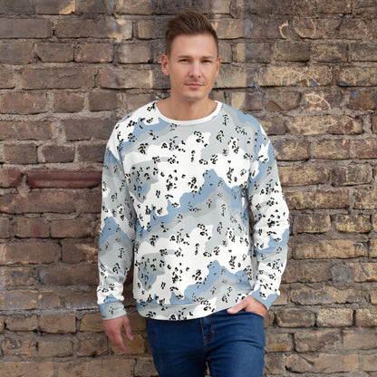 Chocolate Chip Polar Ice CAMO Unisex Sweatshirt - 2XS - Sweatshirts