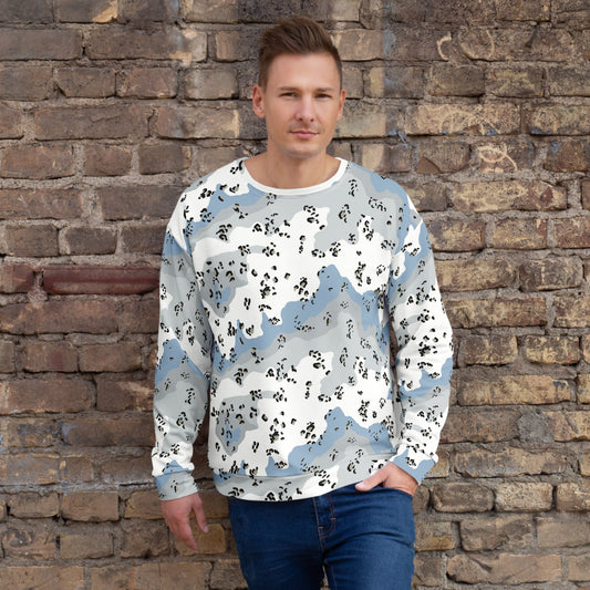 Chocolate Chip Polar Ice CAMO Unisex Sweatshirt - 2XS - Sweatshirts