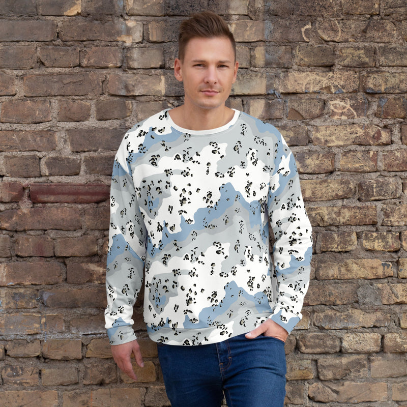Chocolate Chip Polar Ice CAMO Unisex Sweatshirt - 2XS
