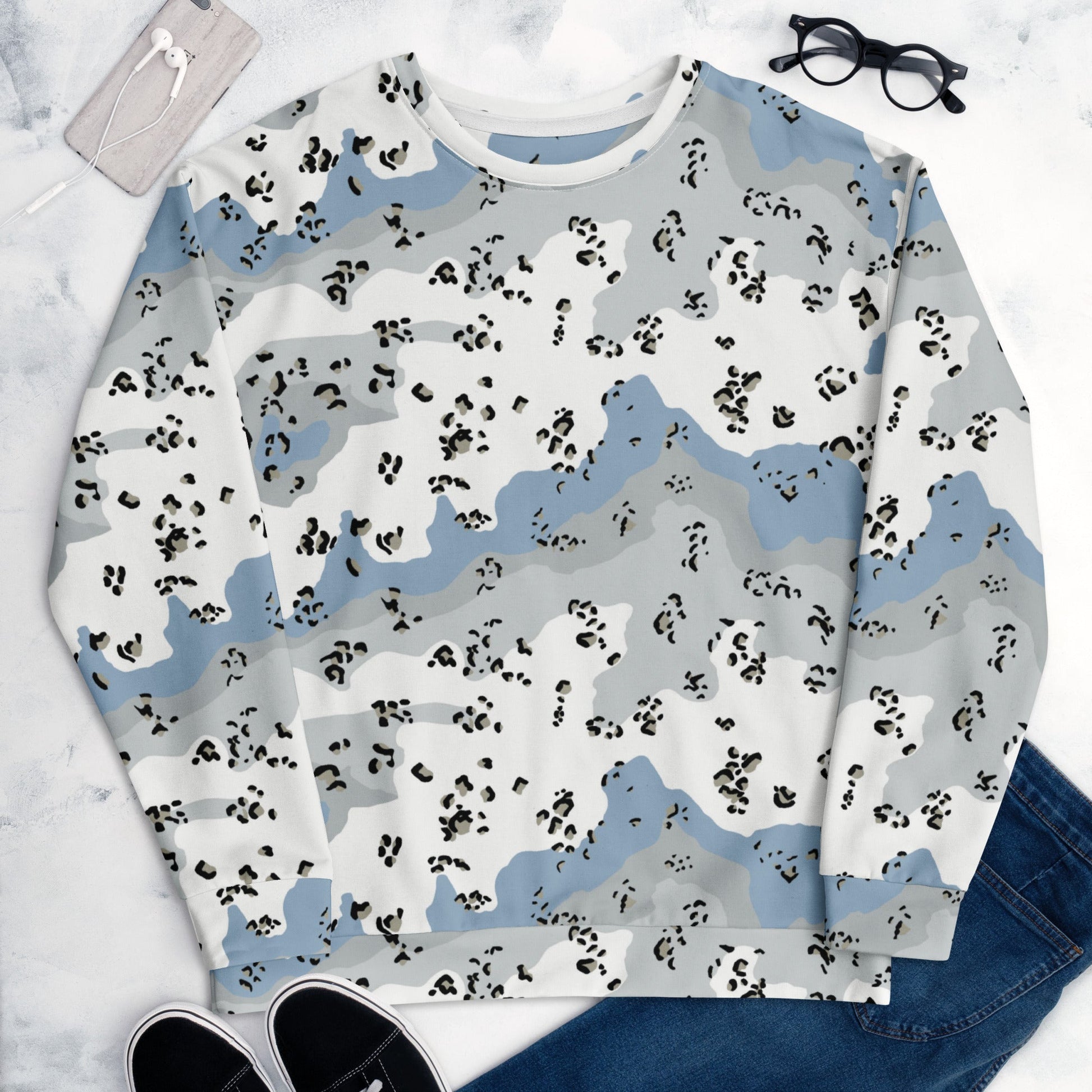 Chocolate Chip Polar Ice CAMO Unisex Sweatshirt - Sweatshirts