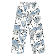 Chocolate Chip Polar Ice CAMO Unisex Wide-Leg Leisure Pants - 2XS