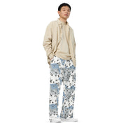 Chocolate Chip Polar Ice CAMO Unisex Wide-Leg Leisure Pants