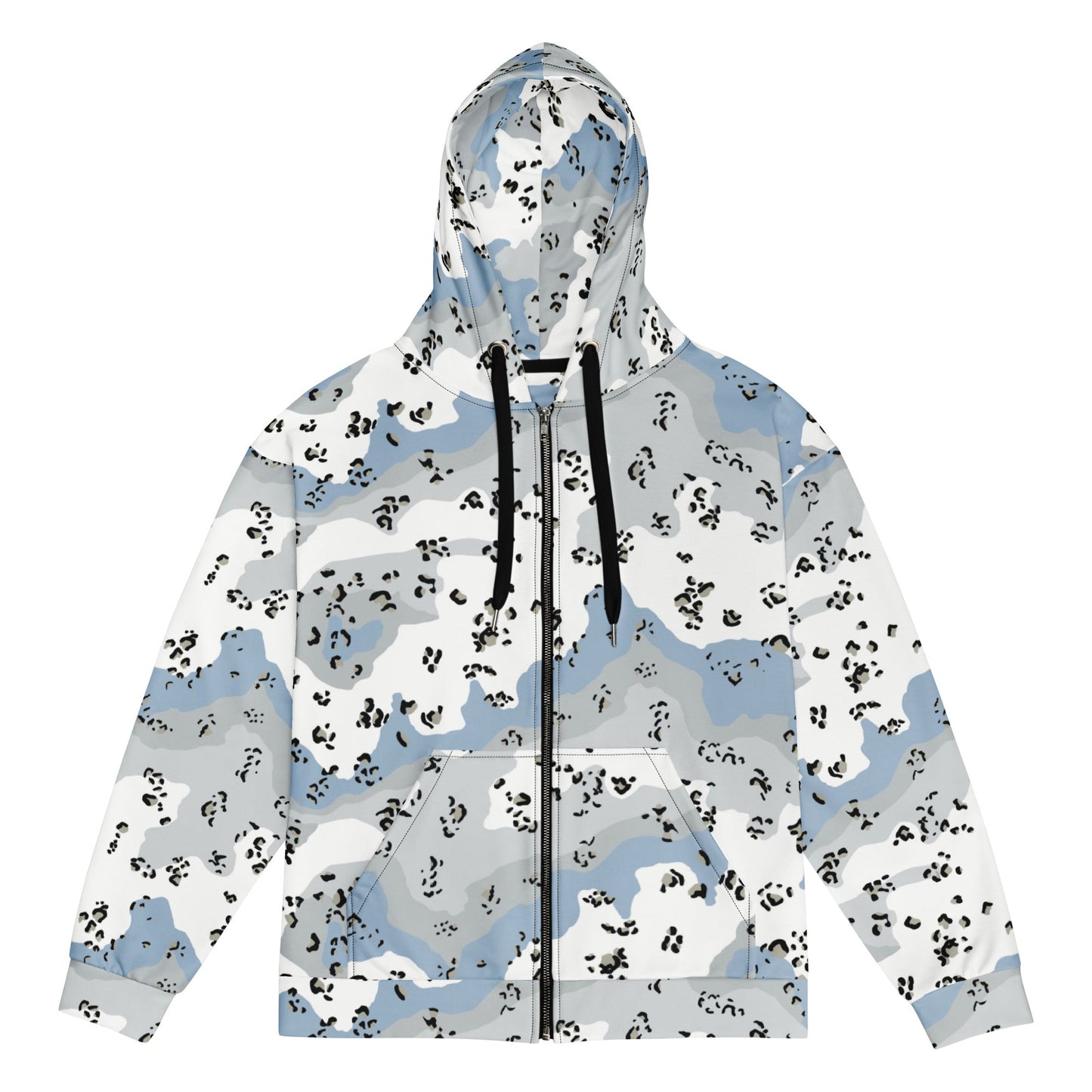 Chocolate Chip Polar Ice CAMO Unisex Zip Hoodie - 2XS