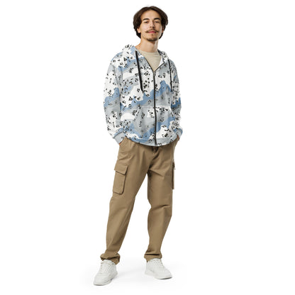 Chocolate Chip Polar Ice CAMO Unisex Zip Hoodie