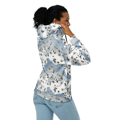Chocolate Chip Polar Ice CAMO Unisex Zip Hoodie