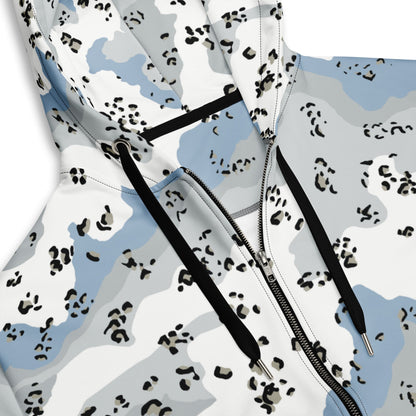 Chocolate Chip Polar Ice CAMO Unisex Zip Hoodie
