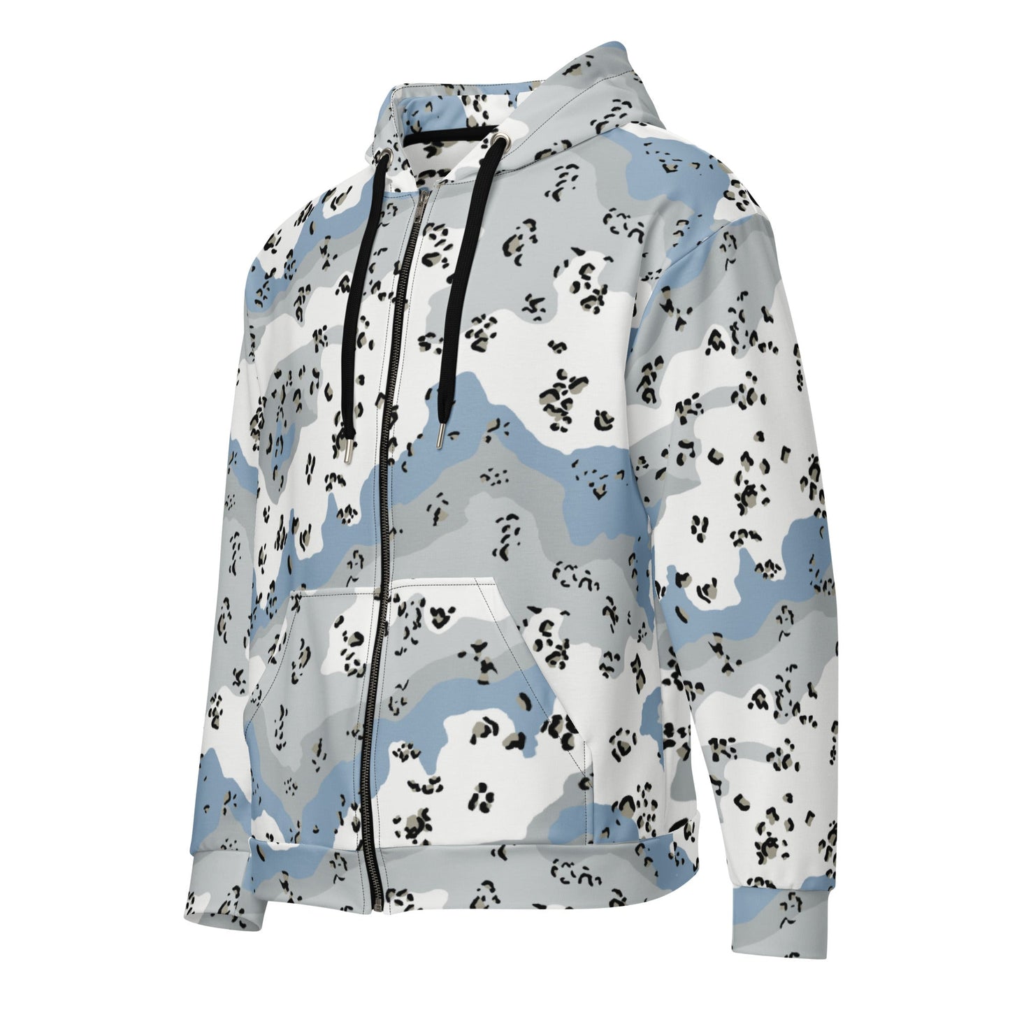 Chocolate Chip Polar Ice CAMO Unisex Zip Hoodie