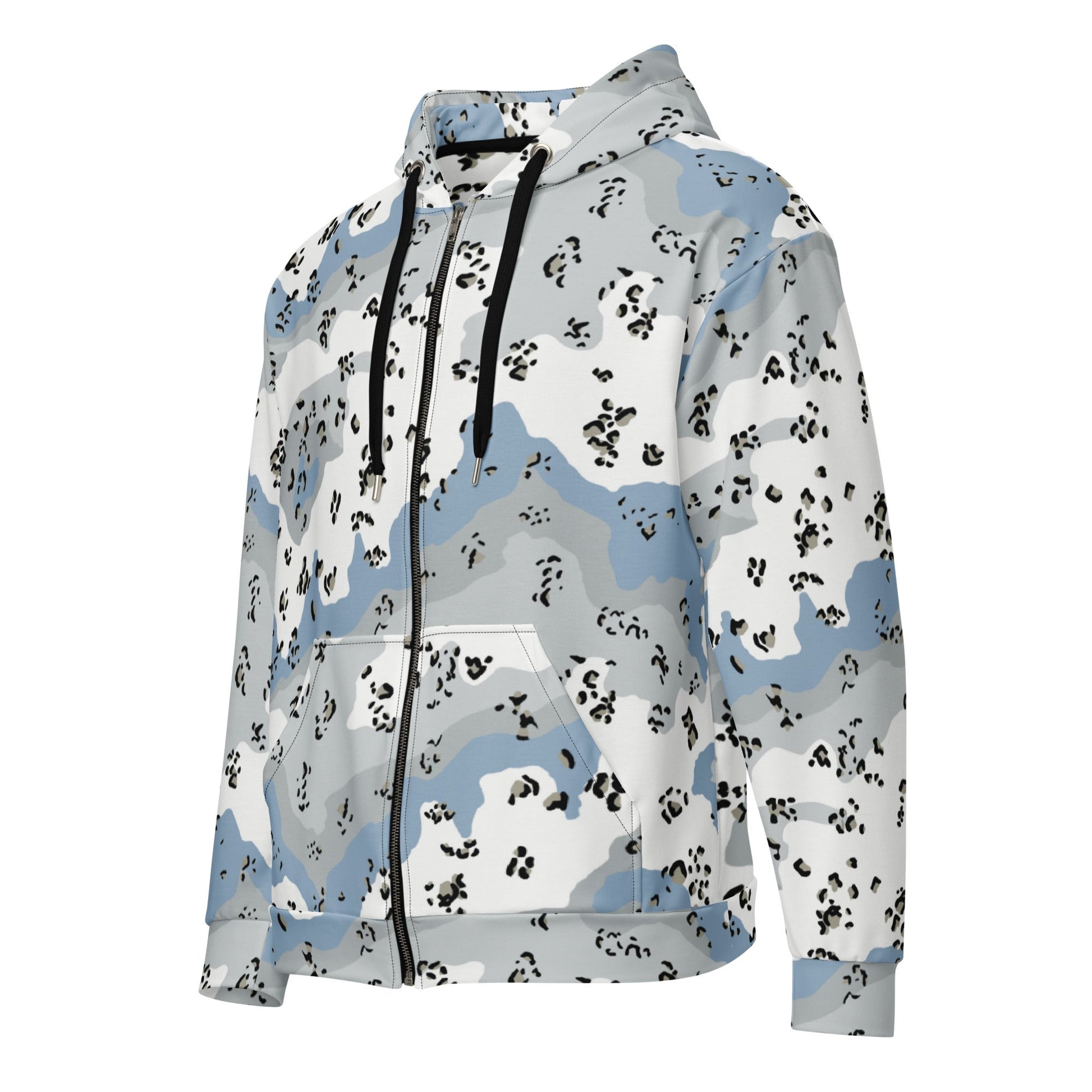 Chocolate Chip Polar Ice CAMO Unisex Zip Hoodie