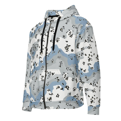 Chocolate Chip Polar Ice CAMO Unisex Zip Hoodie