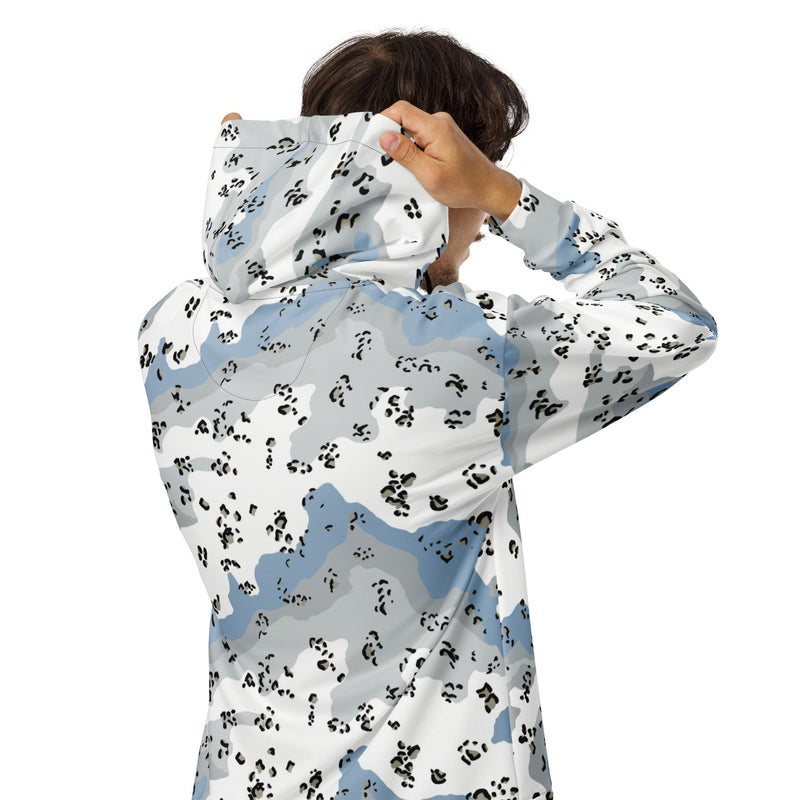 Chocolate Chip Polar Ice CAMO Unisex Zip Hoodie