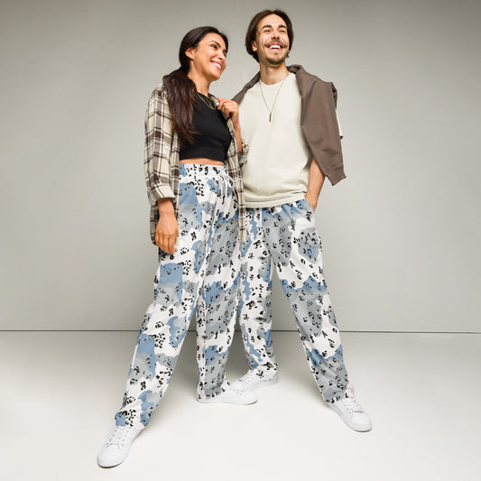 Chocolate Chip Polar Ice CAMO Wide-leg joggers - 2XS - Joggers