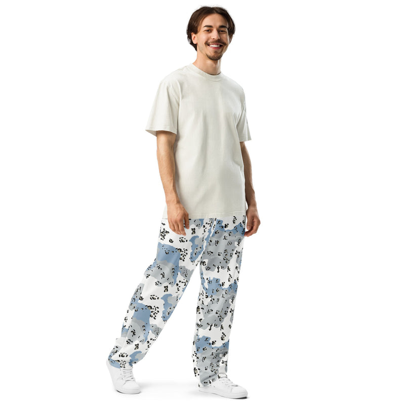 Chocolate Chip Polar Ice CAMO Unisex Wide-Leg Joggers