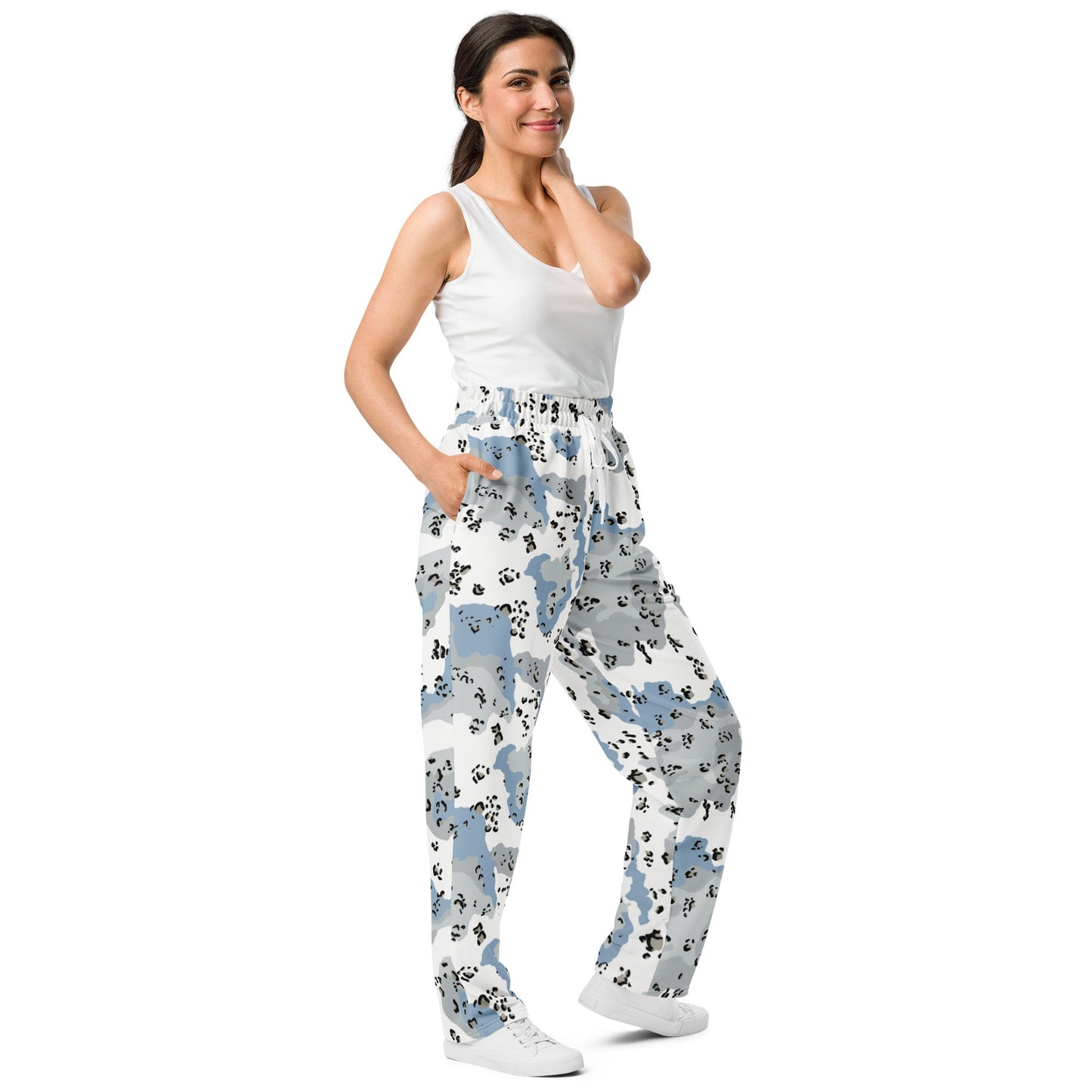 Chocolate Chip Polar Ice CAMO Wide-leg joggers - Joggers