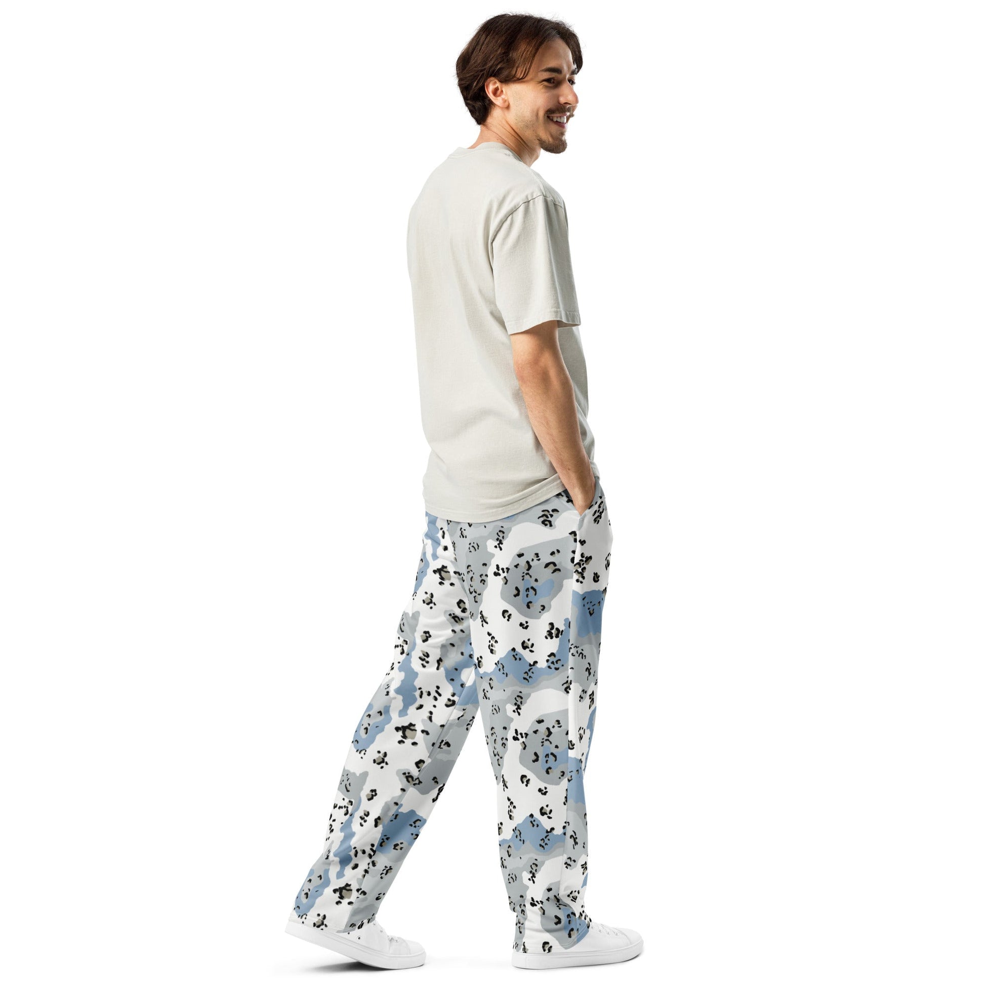 Chocolate Chip Polar Ice CAMO Wide-leg joggers - Joggers