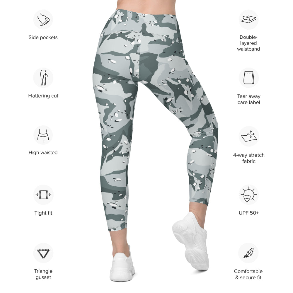 Chocolate Chip Urban CAMO Leggings with pockets - Womens With Pockets