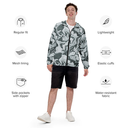 Chocolate Chip Urban CAMO Men’s windbreaker - Mens Windbreaker