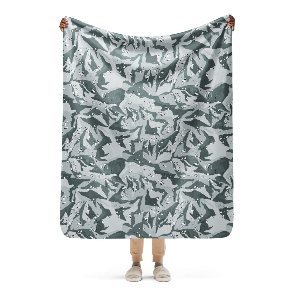 Chocolate Chip Urban CAMO Sherpa blanket - 50″×60″ - Blanket