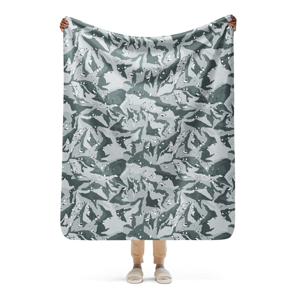 Chocolate Chip Urban CAMO Sherpa blanket - 50″×60″