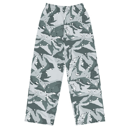 Chocolate Chip Urban CAMO unisex wide-leg pants - 2XS - Unisex Wide-Leg Pants