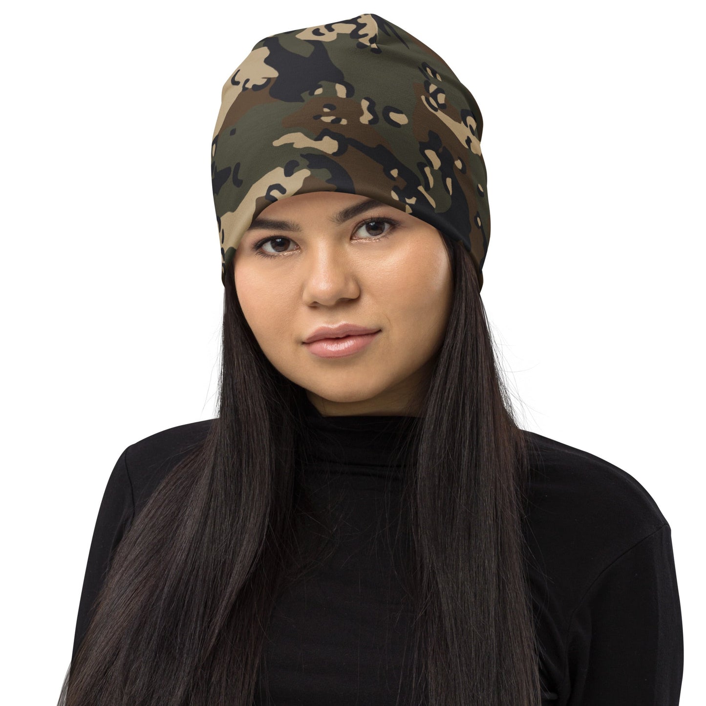Chocolate Chip Woodland CAMO Beanie