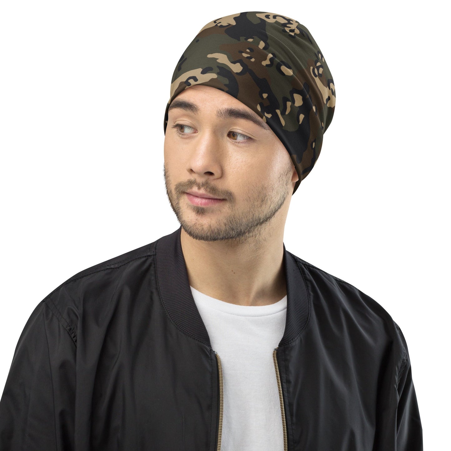 Chocolate Chip Woodland CAMO Beanie