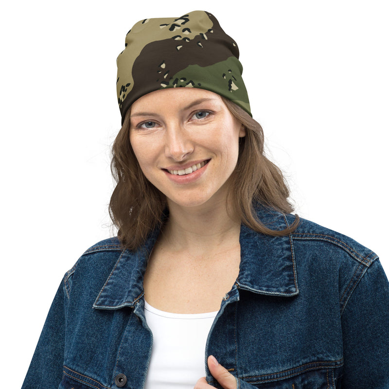Chocolate Chip Woodland CAMO Beanie - Head