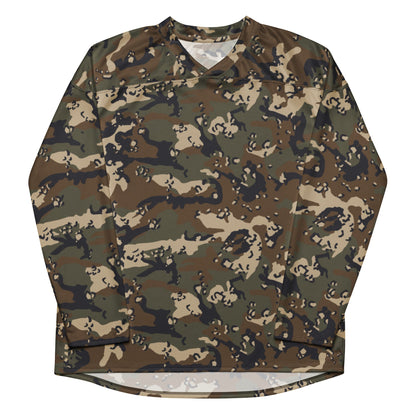 Chocolate Chip Woodland CAMO hockey fan jersey - Hockey Jerseys